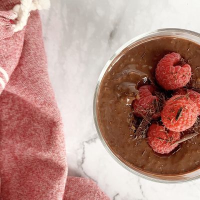 Pouding express de chia au cacao